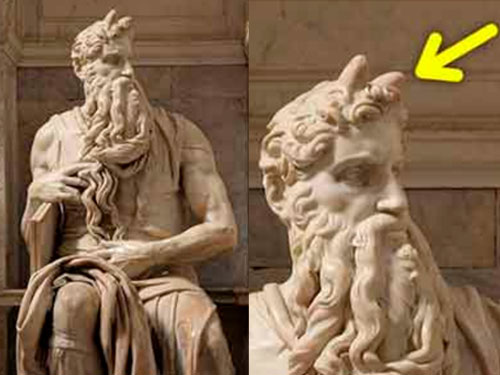 escultura em mármore do Vaticano, Moisés de Michelangelo